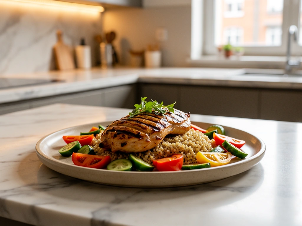 Gegrilltes Hähnchen mit Quinoa